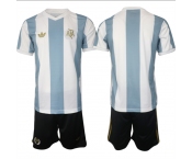 Men's Argentina Blank White Blue 2024-25 Home Soccer Jersey Suit