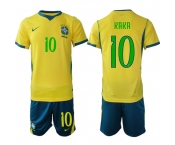Men's Brazil #10 KAKA National Team FIFA x World Cup 2026 Home On Field Jersey