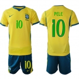 Men's Brazil #10 PELE National Team FIFA x World Cup 2026 Home On Field Jersey Men's Brazil #10 PELE National Team FIFA x World Cup 2026 Home On Field Jersey