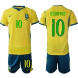Men's Brazil #10 RODRYGO National Team FIFA x World Cup 2026 Home On Field Jersey Men's Brazil #10 RODRYGO National Team FIFA x World Cup 2026 Home On Field Jersey