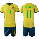 Men's Brazil #11 RAPHINHA National Team FIFA x World Cup 2026 Home On Field Jersey Men's Brazil #11 RAPHINHA National Team FIFA x World Cup 2026 Home On Field Jersey