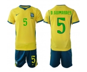 Men's Brazil #5 B.GUIMARAES National Team FIFA x World Cup 2026 Home On Field Jersey