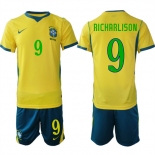 Men's Brazil #9 RICHARLISON National Team FIFA x World Cup 2026 Home On Field Jersey Men's Brazil #9 RICHARLISON National Team FIFA x World Cup 2026 Home On Field Jersey