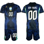 Men's Brazil national football team Custom Navy 2026 Away Soccer Jersey Suit Men's Brazil national football team Custom Navy 2026 Away Soccer Jersey Suit