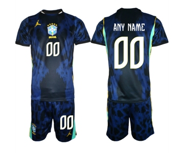 Men's Brazil national football team Custom Navy 2026 Away Soccer Jersey Suit