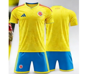 2026 FIFA World Cup Colombia Soccer Home Jersey Blank