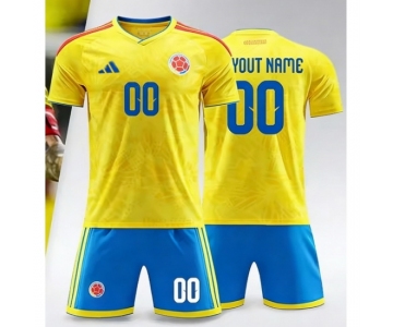 2026 FIFA World Cup Colombia Soccer Home Jersey Custome
