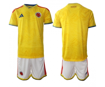 Men's Colombia Team Custom Yellow 2025-26 Home Soccer Jersey Suit
