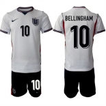 Men's England #10 Jude Bellingham 2026 White Home Soccer Jersey Suit