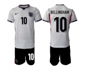 Men's England #10 Jude Bellingham 2026 White Home Soccer Jersey Suit