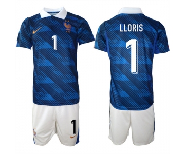 Men's France #1 LLORIS National Team FIFA x World Cup 2026 Home On Field Jersey