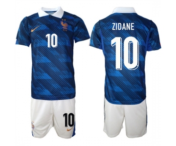 Men's France #10 ZIDANE National Team FIFA x World Cup 2026 Home On Field Jersey