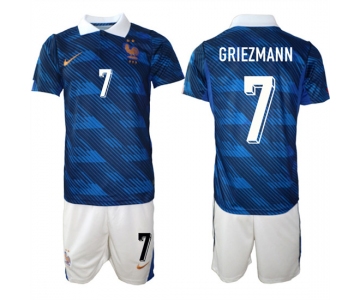 Men's France #7 GRIEZMANN National Team FIFA x World Cup 2026 Home On Field Jersey