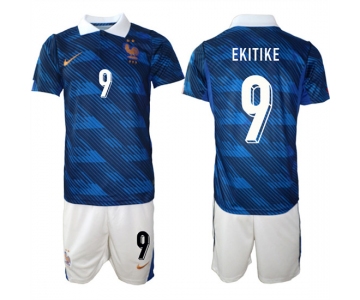 Men's France #9 EKITIKE National Team FIFA x World Cup 2026 Home On Field Jersey