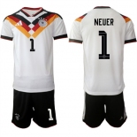 Men's Germany #1 NEUER National Team FIFA x World Cup 2026 Home White On Field Jersey Men's Germany #1 NEUER National Team FIFA x World Cup 2026 Home White On Field Jersey