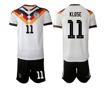 Men's Germany #11 KLOSE National Team FIFA x World Cup 2026 Home White On Field Jersey
