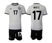 Men's Germany #17 Florian Richard Wirtz White 2025 Home Soccer Jersey Suit
