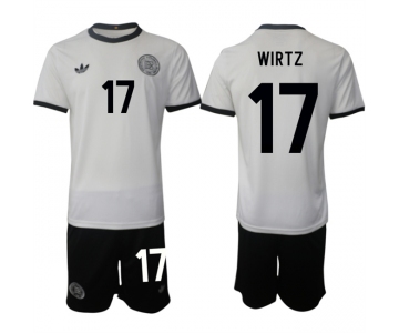 Men's Germany #17 Florian Richard Wirtz White 2025 Home Soccer Jersey Suit