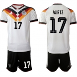 Men's Germany #17 WIRTZ National Team FIFA x World Cup 2026 Home White On Field Jersey Men's Germany #17 WIRTZ National Team FIFA x World Cup 2026 Home White On Field Jersey