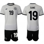 Men's Germany #19 Leroy Sane White 2025 Home Soccer Jersey Suit
