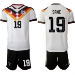 Men's Germany #19 SANE National Team FIFA x World Cup 2026 Home White On Field Jersey Men's Germany #19 SANE National Team FIFA x World Cup 2026 Home White On Field Jersey
