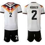 Men's Germany #2 RUDIGER National Team FIFA x World Cup 2026 Home White On Field Jersey Men's Germany #2 RUDIGER National Team FIFA x World Cup 2026 Home White On Field Jersey