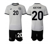 Men's Germany #20 Karim Adeyemi White 2025 Home Soccer Jersey Suit
