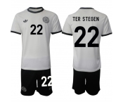 Men's Germany #22 Marc-Andre ter Stegen White 2025 Home Soccer Jersey Suit