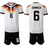 Men's Germany #6 Joshua Kimmich White 2025-26 Home Soccer Jersey Suit