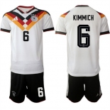 Men's Germany #6 KIMMICH National Team FIFA x World Cup 2026 Home White On Field Jersey Men's Germany #6 KIMMICH National Team FIFA x World Cup 2026 Home White On Field Jersey