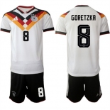 Men's Germany #8 GORETZKA National Team FIFA x World Cup 2026 Home White On Field Jersey Men's Germany #8 GORETZKA National Team FIFA x World Cup 2026 Home White On Field Jersey