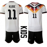 Youth Germany #11 KLOSE National Team FIFA x World Cup 2026 Home White On Field Kids Jersey Youth Germany #11 KLOSE National Team FIFA x World Cup 2026 Home White On Field Kids Jersey