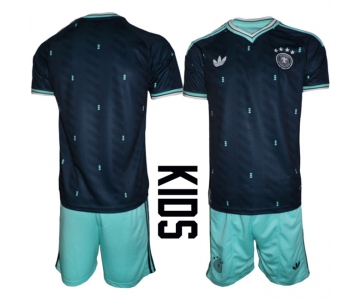 Youth Germany Blank Navy 2026 Away Soccer Jersey Suit