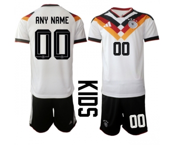Youth Germany Custom White 2025 26 Home Soccer Jersey Suit