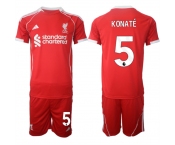 Men's Liverpool #5 Ibrahima Konaté 2025 Red Home Soccer Jersey Suit
