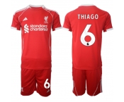 Men's Liverpool #6 Thiago 2025 Red Home Soccer Jersey Suit