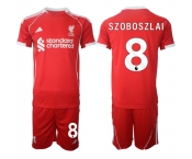 Men's Liverpool #8 Dominik Szoboszlai 2025 Red Home Soccer Jersey Suit