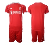 Men's Liverpool Blank 2025 Red Home Soccer Jersey Suit