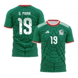 Men's Mexico #19 G.MORA 2026 Green Jersey Men's Mexico #19 G.MORA 2026 Green Jersey