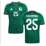 Men's Mexico #25 R.ALUARADO National Team FIFA x World Cup 2026 Home Green On Field Jersey Men's Mexico #25 R.ALUARADO National Team FIFA x World Cup 2026 Home Green On Field Jersey