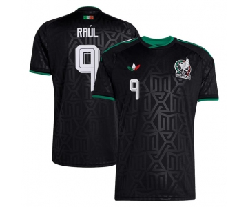 Men's Mexico #9 Raúl Jiménez Black 2026 Soccer Jersey Suit
