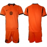 Men's Netherlands Custom Orange 2026 Away Soccer Jersey Suit