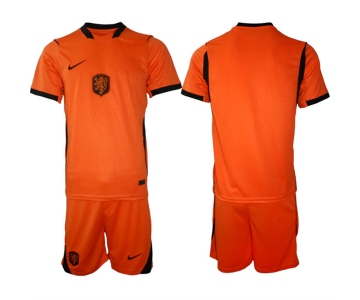 Men's Netherlands Custom Orange 2026 Away Soccer Jersey Suit