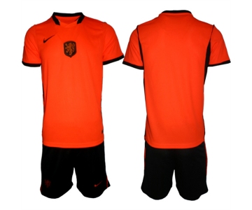 Men's Netherlands Custom Orange 2026 Stadium Home Soccer Jersey Suit