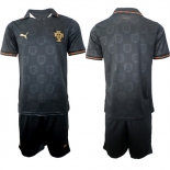 Men's Portugal Blank National Team FIFA x World Cup 2026 Away Gray On Eusebio special edition Jersey