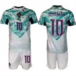 Men's Portugal Team #10 Bernardo Silva Green 2026 World Cup Away Soccer Jersey Suit Men's Portugal Team #10 Bernardo Silva Green 2026 World Cup Away Soccer Jersey Suit