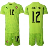 Men's Portugal Team #12 José Sa 2025 Green Soccer Jersey Suit