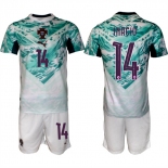 Men's Portugal Team #14 Gonalo Inácio Green 2026 World Cup Away Soccer Jersey Suit Men's Portugal Team #14 Gonalo Inácio Green 2026 World Cup Away Soccer Jersey Suit