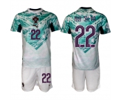Men's Portugal Team #22 Rui Silva Green 2026 World Cup Away Soccer Jersey Suit Men's Portugal Team #22 Rui Silva Green 2026 World Cup Away Soccer Jersey Suit