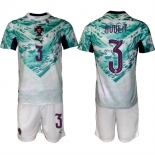 Men's Portugal Team #3 Rúben Dias Green 2026 World Cup Away Soccer Jersey Suit Men's Portugal Team #3 Rúben Dias Green 2026 World Cup Away Soccer Jersey Suit